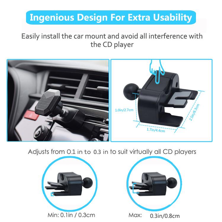 X033 Strong Magnetic Car Mount Stand Carbon Fiber Car CD Port Phone Holder for Mobile Phones
X033 Strong Magnetic Car Mount Stand Carbon Fiber Car CD Port Phone Holder for Mobile Phones