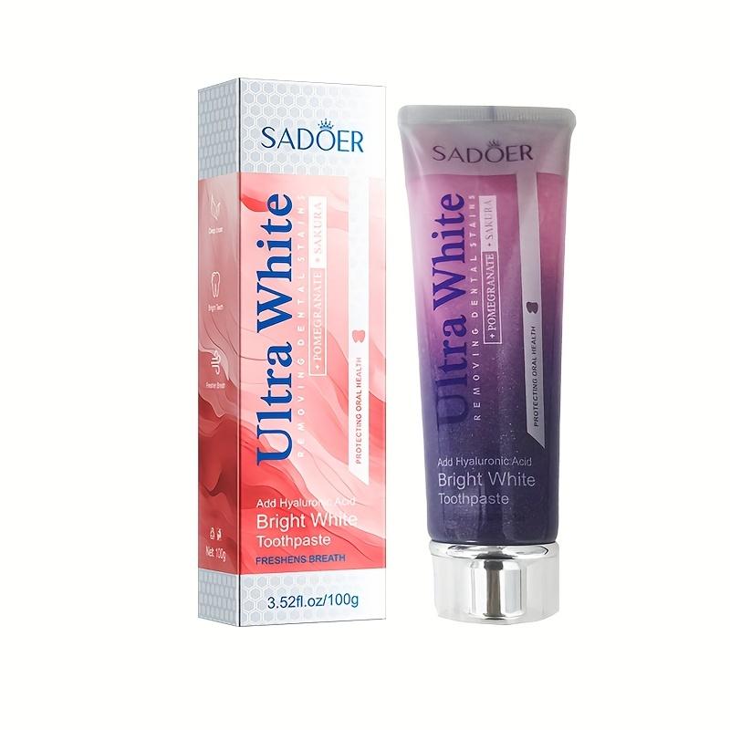 Отбеливающая зубная паста «Гранат и цвет сакуры», Свежее дыхание, Очищение полости рта, Удаление зубного налета, Защита десен, Зубная паста без фтора 100g(3.52oz)
Отбеливающая зубная паста «Гранат и цвет сакуры», Свежее дыхание, Очищение полости рта, Удаление зубного налета, Защита десен, Зубная паста без фтора 100g(3.52oz)