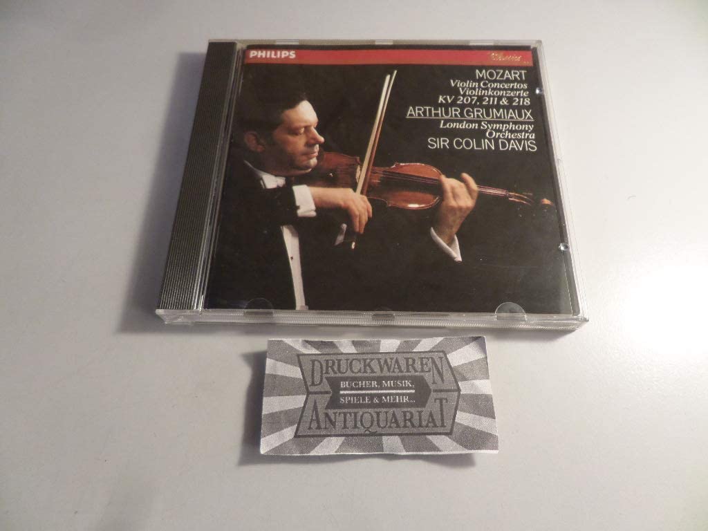 CD MOZART, GRUMIAUX; DAVIS - Violin Concerti 4166322 Philips Europe ObiClassical Used
CD MOZART, GRUMIAUX; DAVIS - Violin Concerti 4166322 Philips Europe ObiClassical Used