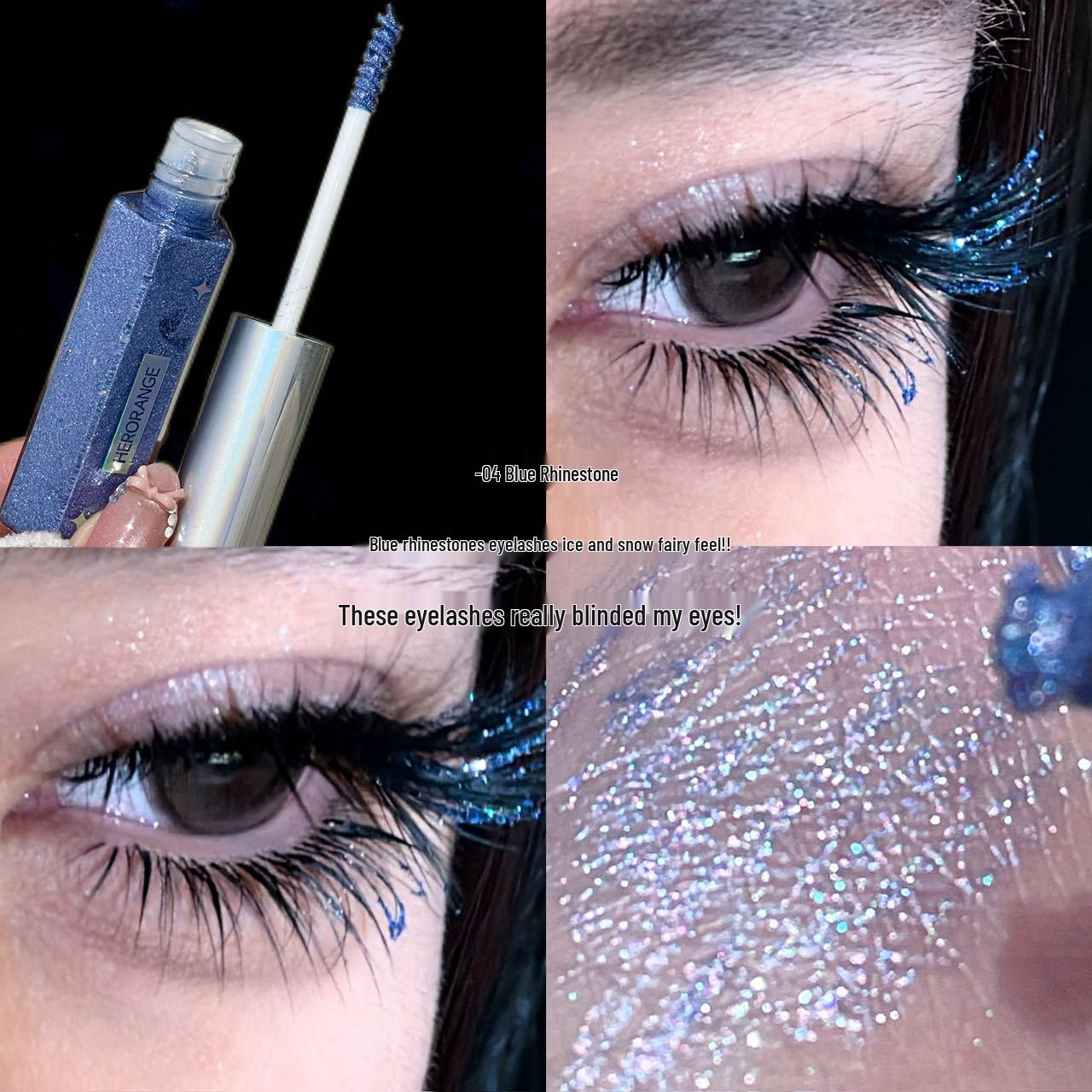 HERORANGE Diamond Glitter Waterproof & Smudge-Proof Mascara - Lengthening, Volumizing, Curling with Fine Colored Glitter
HERORANGE Diamond Glitter Waterproof & Smudge-Proof Mascara - Lengthening, Volumizing, Curling with Fine Colored Glitter