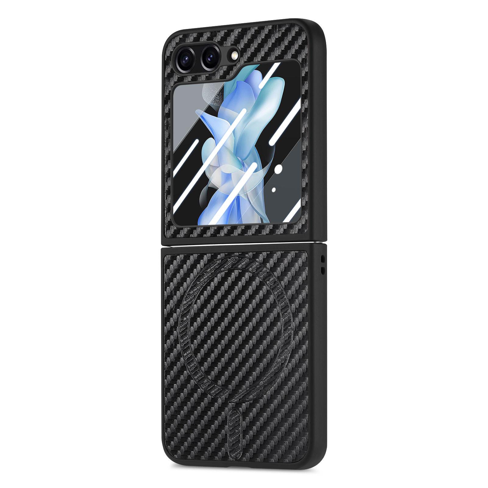 For Samsung Galaxy Z Flip5 5G Case Compatible with MagSafe Leather+PC Cover with Rear Screen Film Black
For Samsung Galaxy Z Flip5 5G Case Compatible with MagSafe Leather+PC Cover with Rear Screen Film Black
