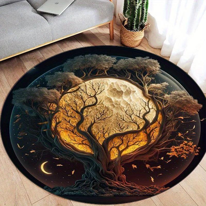 Moon Tree Art Round Rug Flannel Printed Carpet Nature Theme Home Decor Cozy Soft Floor Mat Living Room Indoor Use 60CM(23.6inch)
Moon Tree Art Round Rug Flannel Printed Carpet Nature Theme Home Decor Cozy Soft Floor Mat Living Room Indoor Use 60CM(23.6inch)