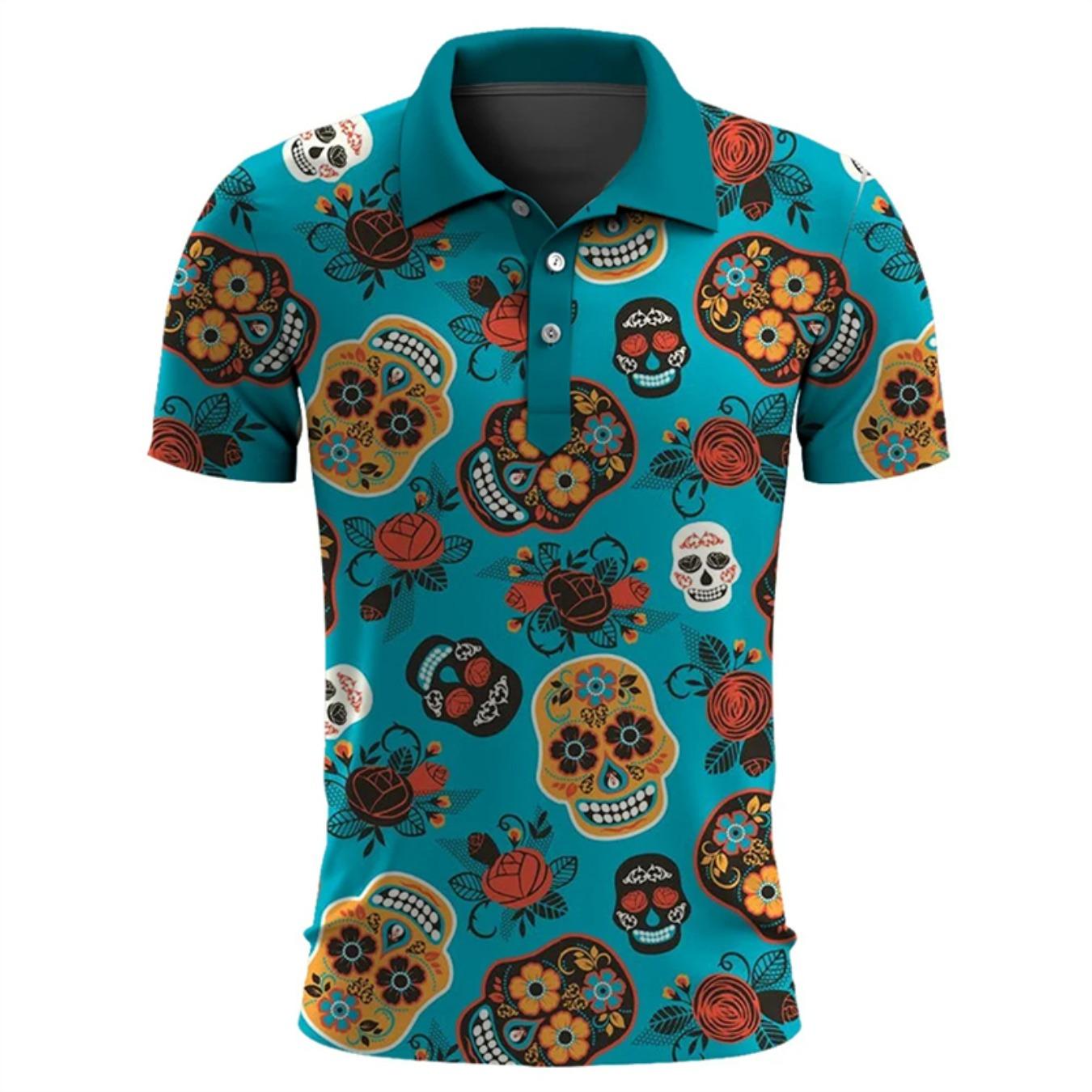 Funny Skull 3D Print Short Sleeve Polo Shirts For Men Clothes Casual Mexico Lucky Skeleton Graphic Lapel POLO Shirt Button Tops S
Funny Skull 3D Print Short Sleeve Polo Shirts For Men Clothes Casual Mexico Lucky Skeleton Graphic Lapel POLO Shirt Button Tops S