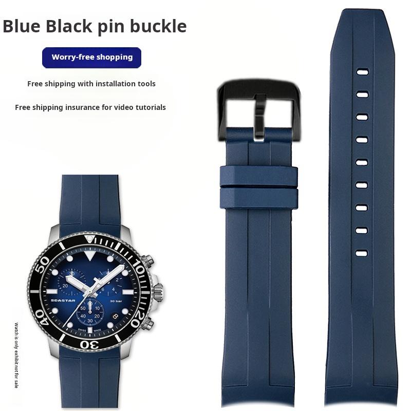 21 22мм Чоловічий гумовий ремінець для годинника For 1853 Tissot Starfish Diving T120 Зігнутий кінець Силіконовий ремінець для годинника T120417 T120.407 T116 Браслет 21mm Mechanical
21 22мм Чоловічий гумовий ремінець для годинника For 1853 Tissot Starfish Diving T120 Зігнутий кінець Силіконовий ремінець для годинника T120417 T120.407 T116 Браслет 21mm Mechanical