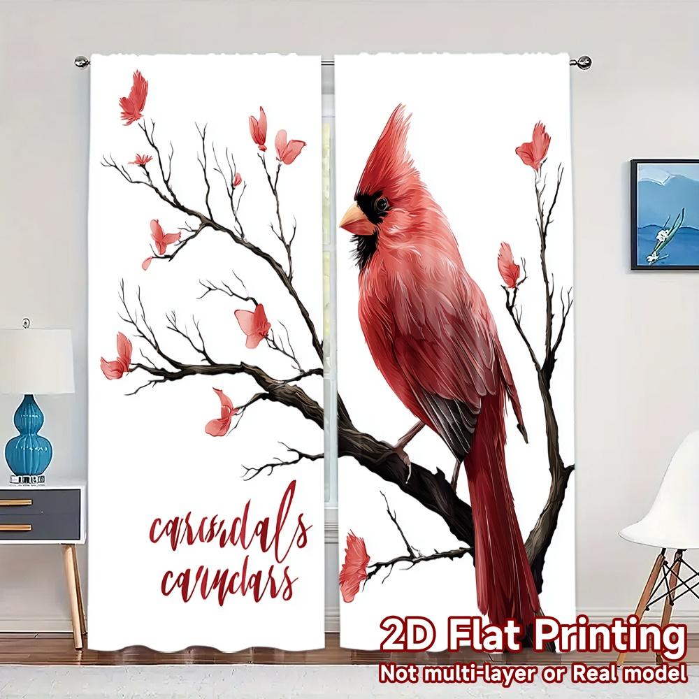 Flat Printing Jit Curtains Without Rod Cardinal Whispers Pattern Chic Versatile Polyester Set Of 2 Made W100*H70(CM)-Rod Pocket&2PCS
Flat Printing Jit Curtains Without Rod Cardinal Whispers Pattern Chic Versatile Polyester Set Of 2 Made W100*H70(CM)-Rod Pocket&2PCS