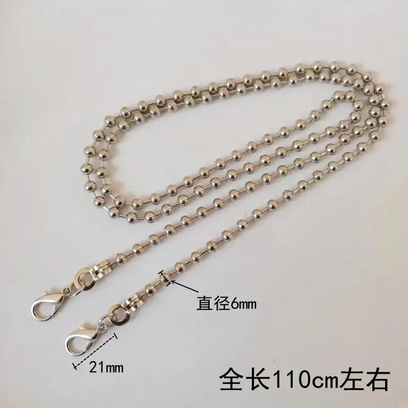 110CM Long Round Ball Purse Chain Lobster Clasps Hooks Handbag Accessories Golden/Silver Bag Chain
110CM Long Round Ball Purse Chain Lobster Clasps Hooks Handbag Accessories Golden/Silver Bag Chain