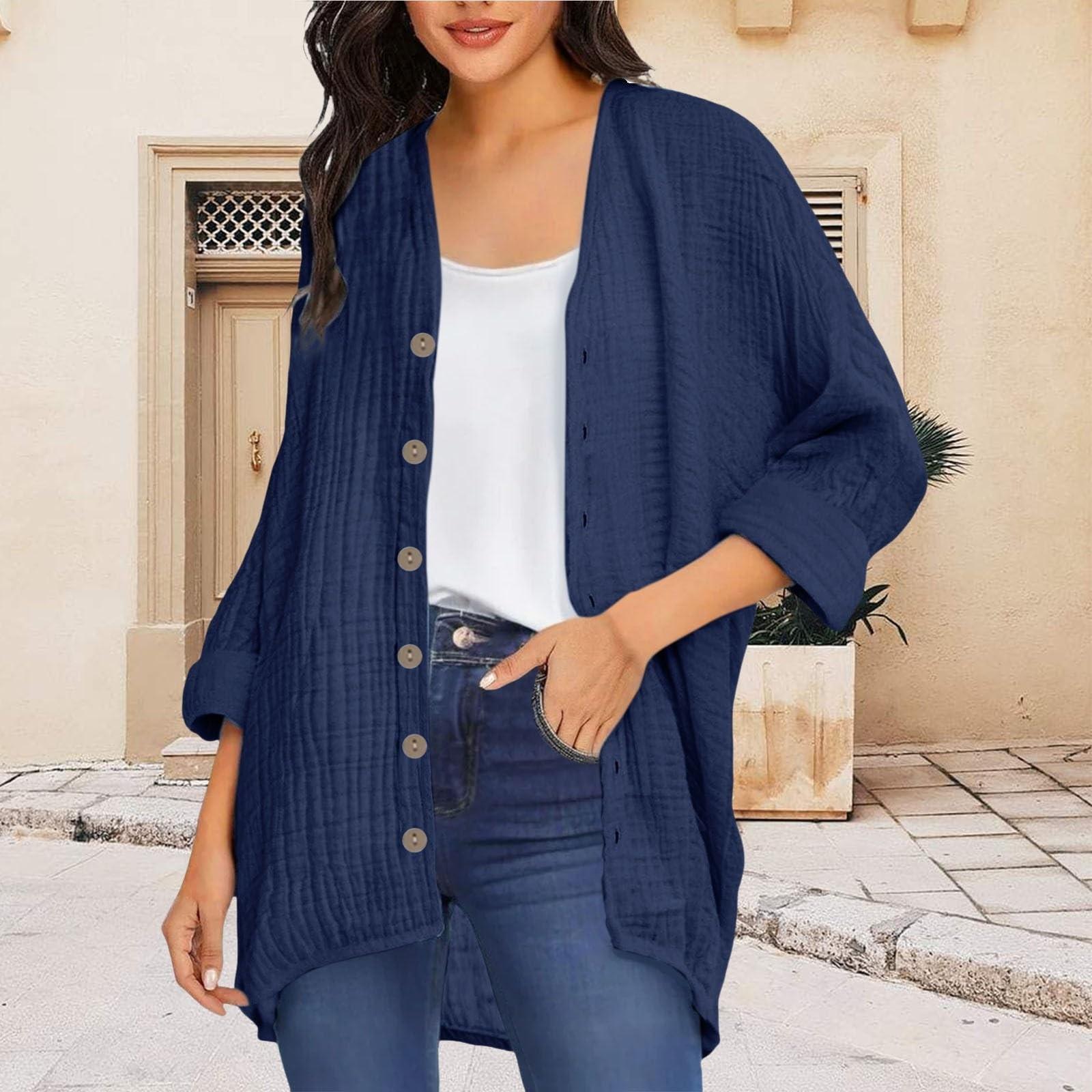 Women Fashion Cardigan Casual Ribbed Knit Open Front Short Sleeve Solid Color Lightweight Soft Shirts S тёмно-синий
Women Fashion Cardigan Casual Ribbed Knit Open Front Short Sleeve Solid Color Lightweight Soft Shirts S тёмно-синий