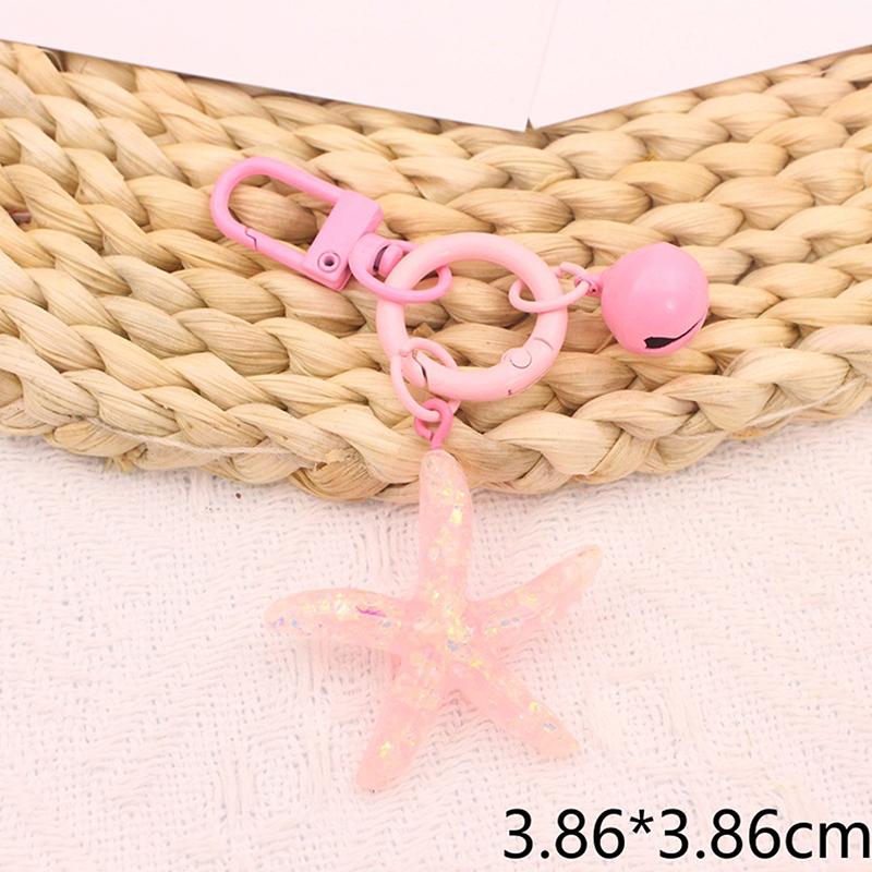 Glitter Transparent Starfish Five-Pointed Star Keychain Pendant Cute Bell Open Ring Chain Accessories розовый
Glitter Transparent Starfish Five-Pointed Star Keychain Pendant Cute Bell Open Ring Chain Accessories розовый