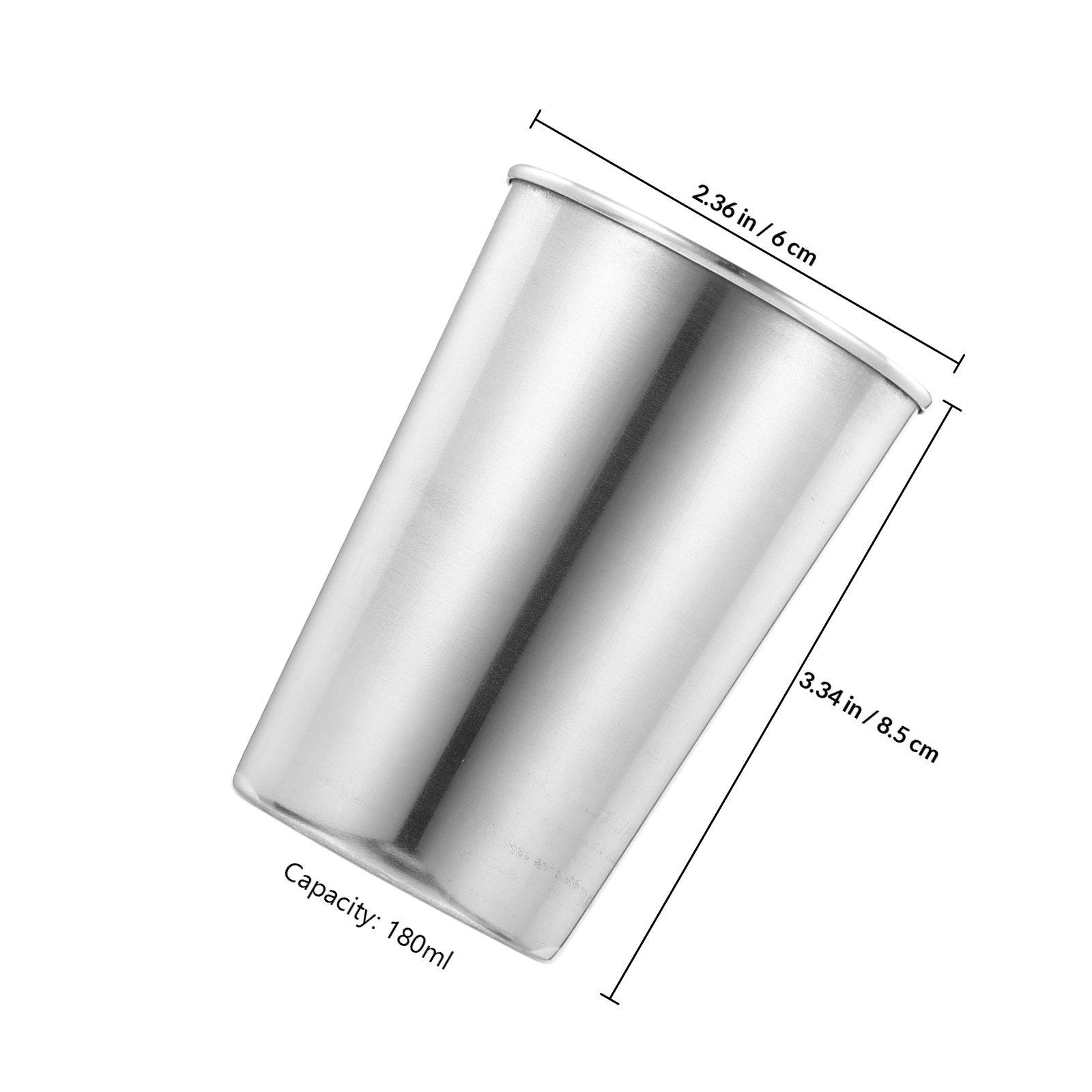 2Pcs Stainless Steel Water Cups Silver Bathroom Toothbrush Tumbler Beverage Multipurpose Home Office Travel 180Ml other
2Pcs Stainless Steel Water Cups Silver Bathroom Toothbrush Tumbler Beverage Multipurpose Home Office Travel 180Ml other