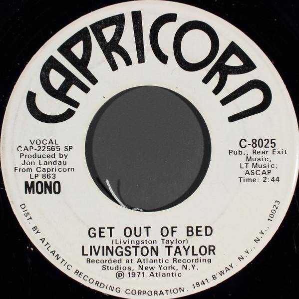 7inch Record LIVINGSTON TAYLOR - Get Out Of Bed C8025PROMO Capricorn Recor 1971 US Rock Used
7inch Record LIVINGSTON TAYLOR - Get Out Of Bed C8025PROMO Capricorn Recor 1971 US Rock Used