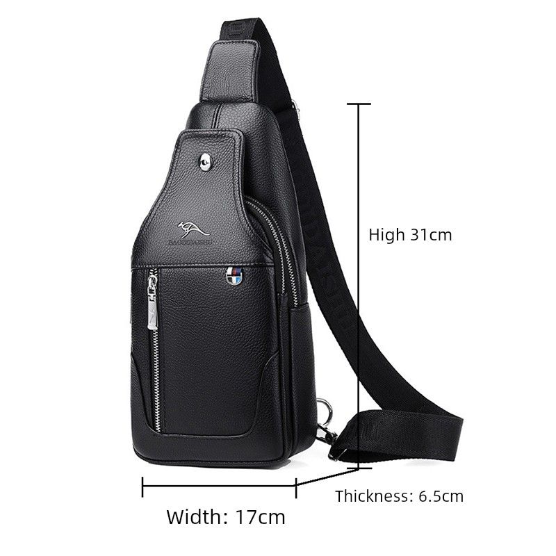 Men s Shoulder Chest Bag 2025 New Fashion Fashion Brand Full-grain Leather High-End Messenger Bag Genuine Leather Sports Small Backpack Black
Men s Shoulder Chest Bag 2025 New Fashion Fashion Brand Full-grain Leather High-End Messenger Bag Genuine Leather Sports Small Backpack Black