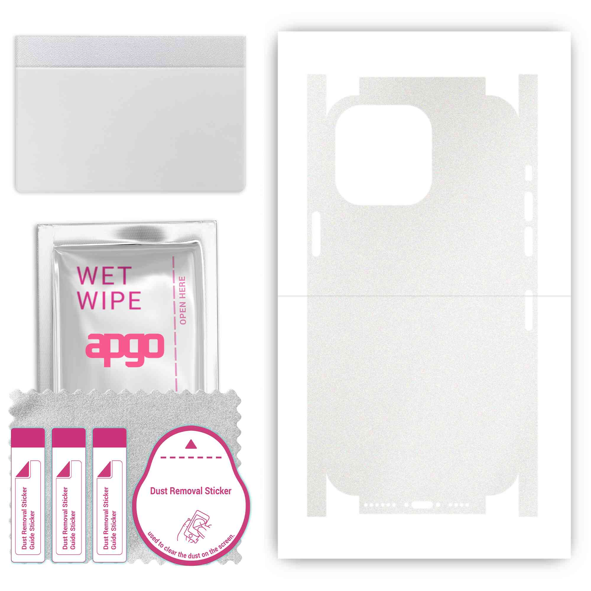 Apgo Protective Skin Sticker for the back+sides compatible with Apple iPhone 14 Pro Max, Full Wrap Film, Foil, Vinyl - Pattern Matte Transparent
Apgo Protective Skin Sticker for the back+sides compatible with Apple iPhone 14 Pro Max, Full Wrap Film, Foil, Vinyl - Pattern Matte Transparent