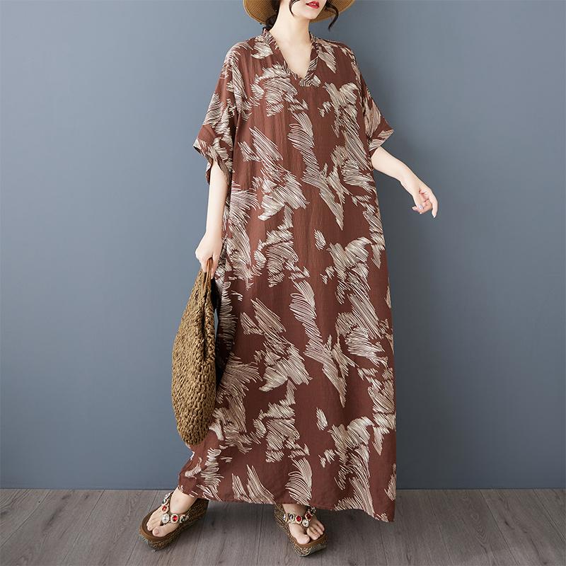 DIMANAF 2025 Summer Women Plus Size Dress Casual Dress Beach Loose Vintage Printing Basic Long Dress Maxi One Size коричневий
DIMANAF 2025 Summer Women Plus Size Dress Casual Dress Beach Loose Vintage Printing Basic Long Dress Maxi One Size коричневий