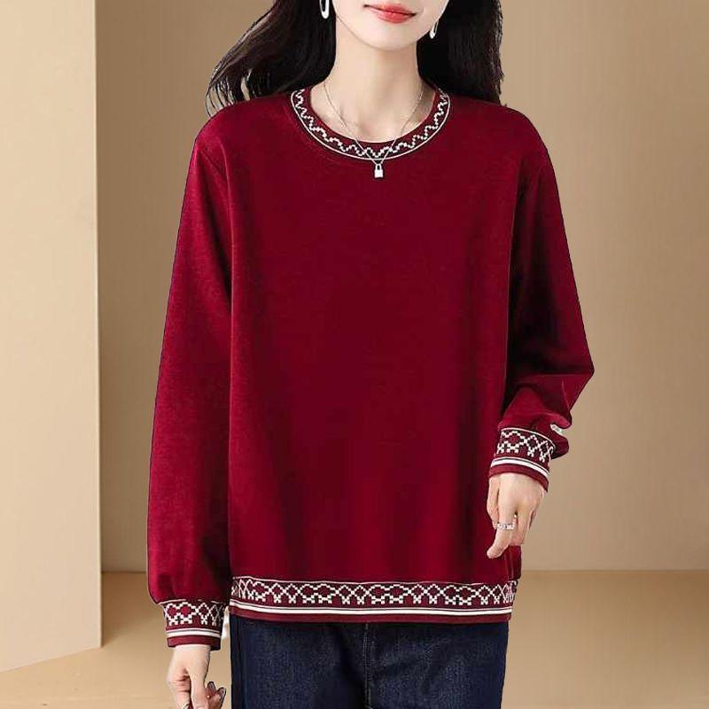 Autumn and Winter Korean Style Loose Women s Tops Round Neck Pullover Stitching Contrast Color Long-sleeved Sweatshirt L червоний
Autumn and Winter Korean Style Loose Women s Tops Round Neck Pullover Stitching Contrast Color Long-sleeved Sweatshirt L червоний