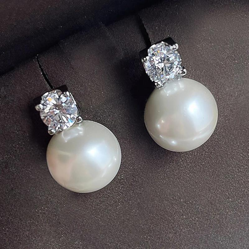 2026 Simple Stylish Simulated Pearl Earrings with Cubic Zirconia Fashionable Women Copper Color Luxury Trendy Zircon
2026 Simple Stylish Simulated Pearl Earrings with Cubic Zirconia Fashionable Women Copper Color Luxury Trendy Zircon