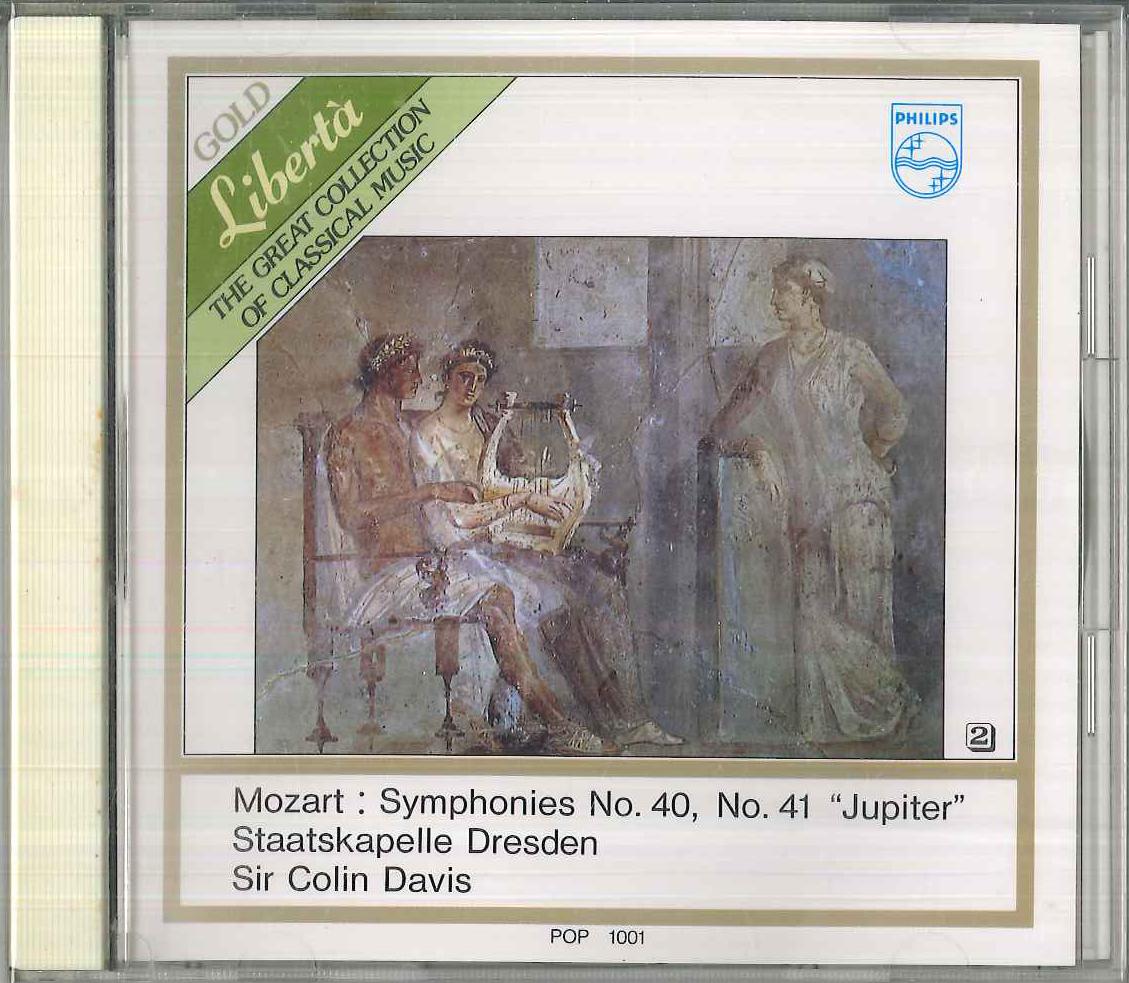 CD MOZART, SIR COLIN DAVIS, STAATSKAPE - Symphonies No. 40, No. 41 Jupiter POP1001 PHILIPS Japan Classical Used
CD MOZART, SIR COLIN DAVIS, STAATSKAPE - Symphonies No. 40, No. 41 Jupiter POP1001 PHILIPS Japan Classical Used