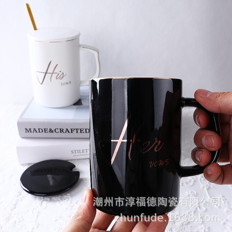 Letter Ceramic Mug Cup Couple Water Cup Coffee Cup Ceramic Cup Creative Household Water Cup With Spoon 350ml
Letter Ceramic Mug Cup Couple Water Cup Coffee Cup Ceramic Cup Creative Household Water Cup With Spoon 350ml