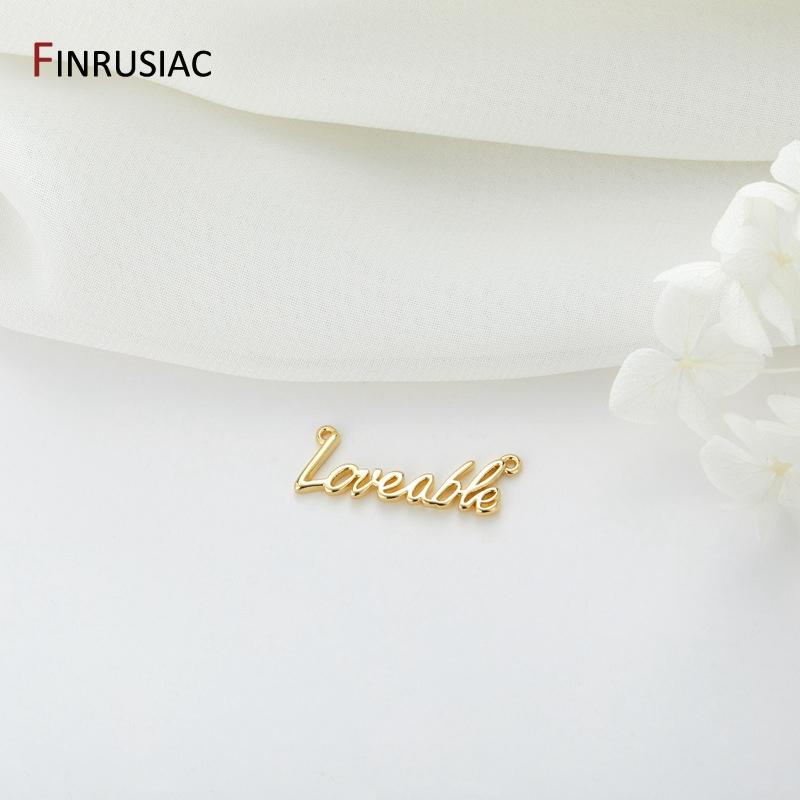 14K Gold Plated Brass Metal Loveable Letter Charm Pendants Jewelry Making Supplies DIY Necklaces Findings Accessories 2 pieces
14K Gold Plated Brass Metal Loveable Letter Charm Pendants Jewelry Making Supplies DIY Necklaces Findings Accessories 2 pieces