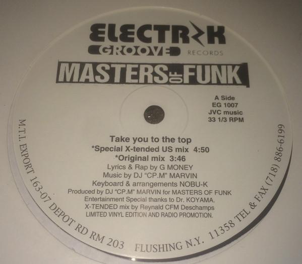 12inch Record MASTERS OF FUNK - Take You To The Top/I Can Tell When EG1007 Electrik Groove Soul/Funk Used
12inch Record MASTERS OF FUNK - Take You To The Top/I Can Tell When EG1007 Electrik Groove Soul/Funk Used