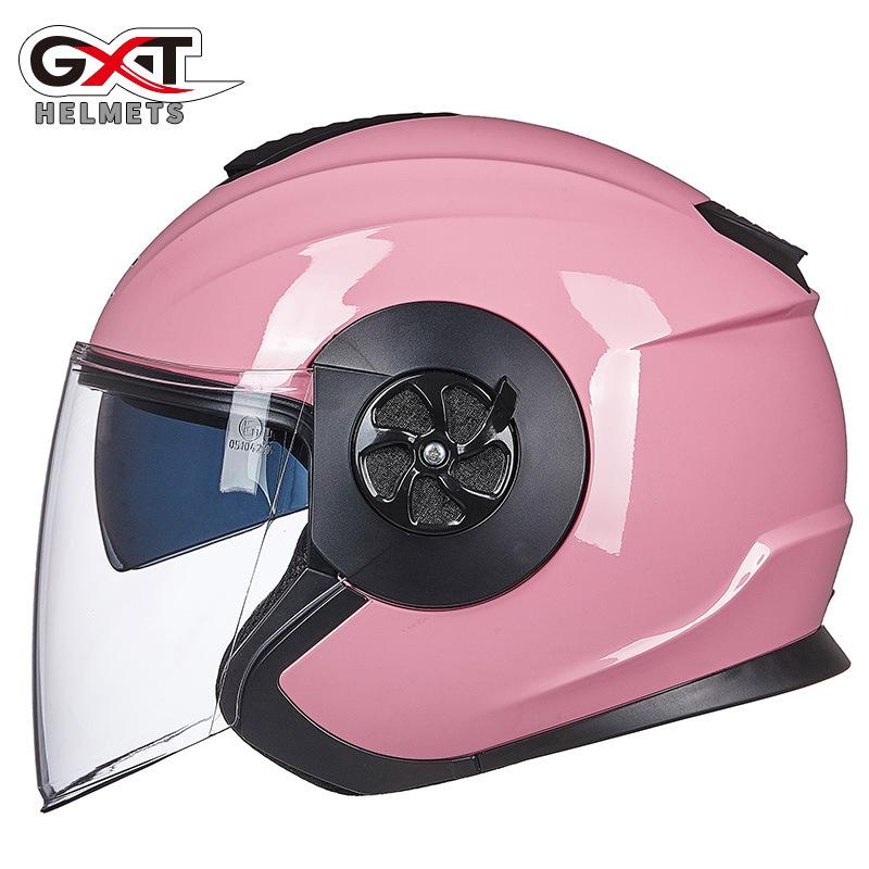 Электрический аккумуляторный автомобиль шлем каска двойная линза ретро персонализированный полушлем лето защита от солнца четыре сезона XL