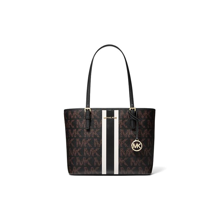 Michael Kors MK Jet Set Travel Monogram Black And White Striped Large Capacity Leather Tote Bag Women Tote 35S1GTVT2B-BLACK-COMBO Basic Set (Bag+Dust Bag)
Michael Kors MK Jet Set Travel Monogram Black And White Striped Large Capacity Leather Tote Bag Women Tote 35S1GTVT2B-BLACK-COMBO Basic Set (Bag+Dust Bag)