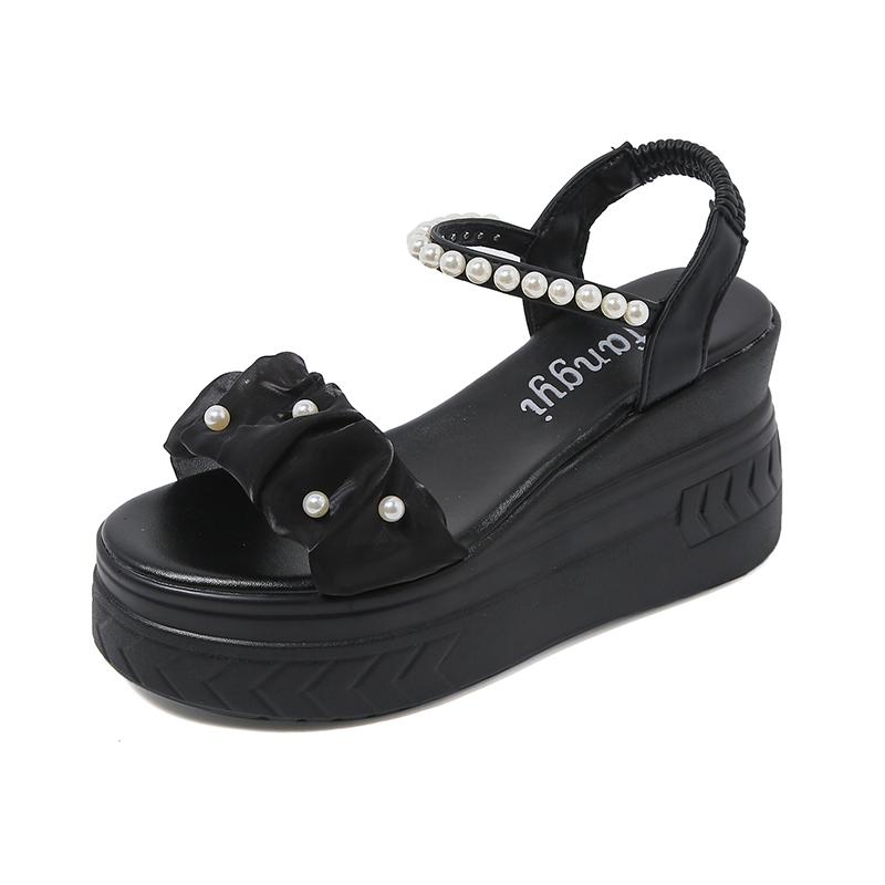 Модная обувь для женщин, женские сандалии на резинке, летние повседневные сандалии, женские босоножки на танкетке, женские босоножки на платформе и каблуке 40 чёрный
Модная обувь для женщин, женские сандалии на резинке, летние повседневные сандалии, женские босоножки на танкетке, женские босоножки на платформе и каблуке 40 чёрный