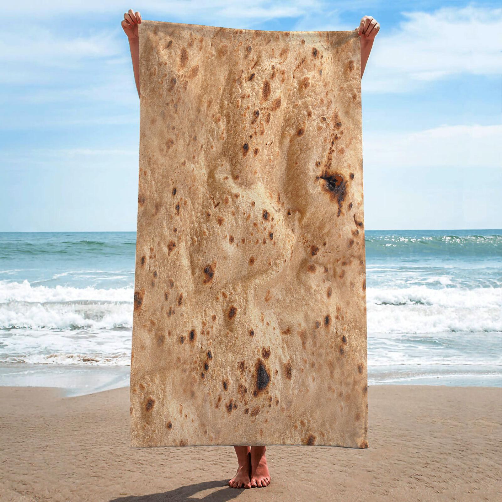 Mexican Burrito Food Beach Towel Blanket Lightweight Absorbent Quick Dry Sand Free Swimming Shower Pool Bath Towels Boys Girls W40*H60(CM)
Mexican Burrito Food Beach Towel Blanket Lightweight Absorbent Quick Dry Sand Free Swimming Shower Pool Bath Towels Boys Girls W40*H60(CM)