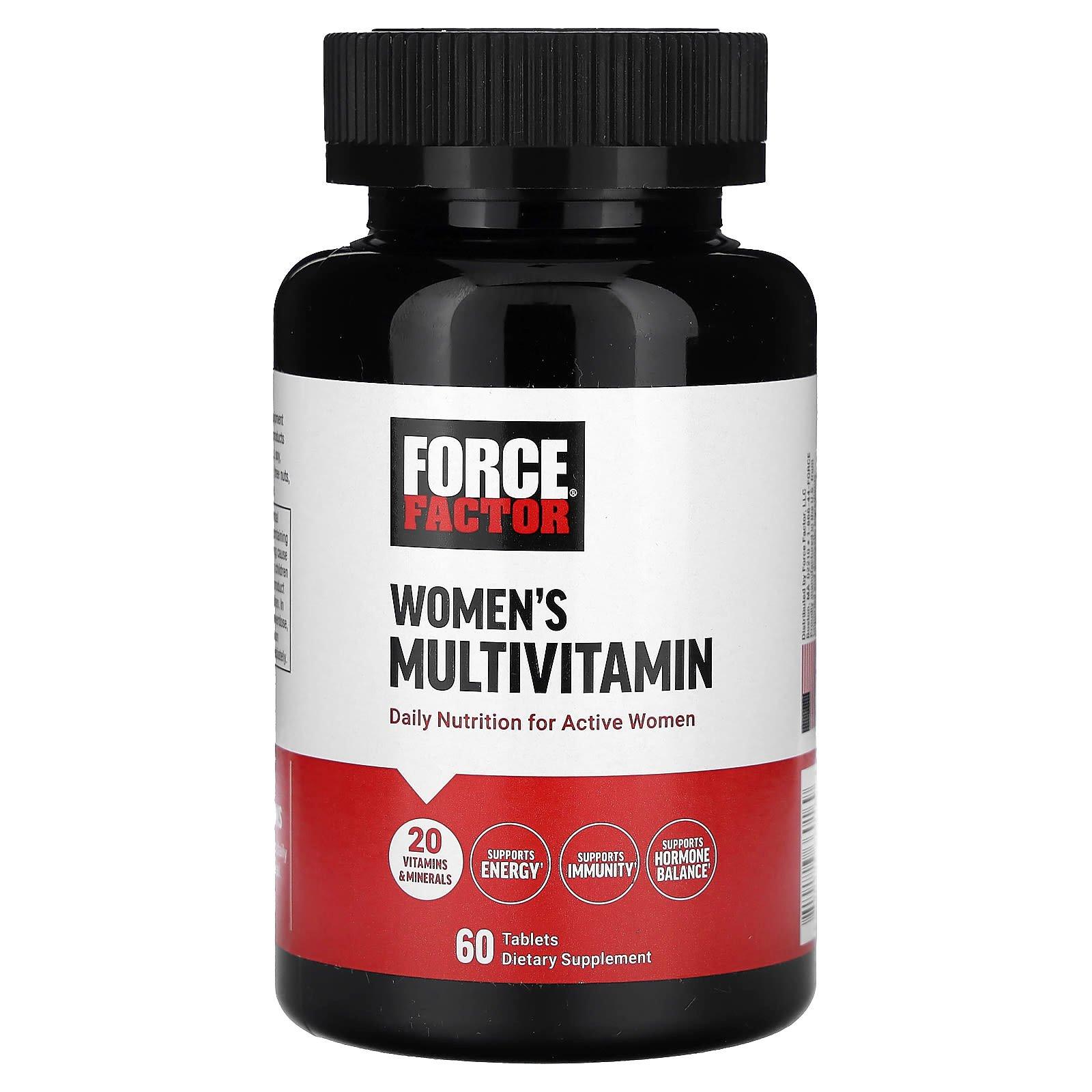 Force Factor, мультивітаміни для жінок, 60 таблеток
Force Factor, мультивітаміни для жінок, 60 таблеток