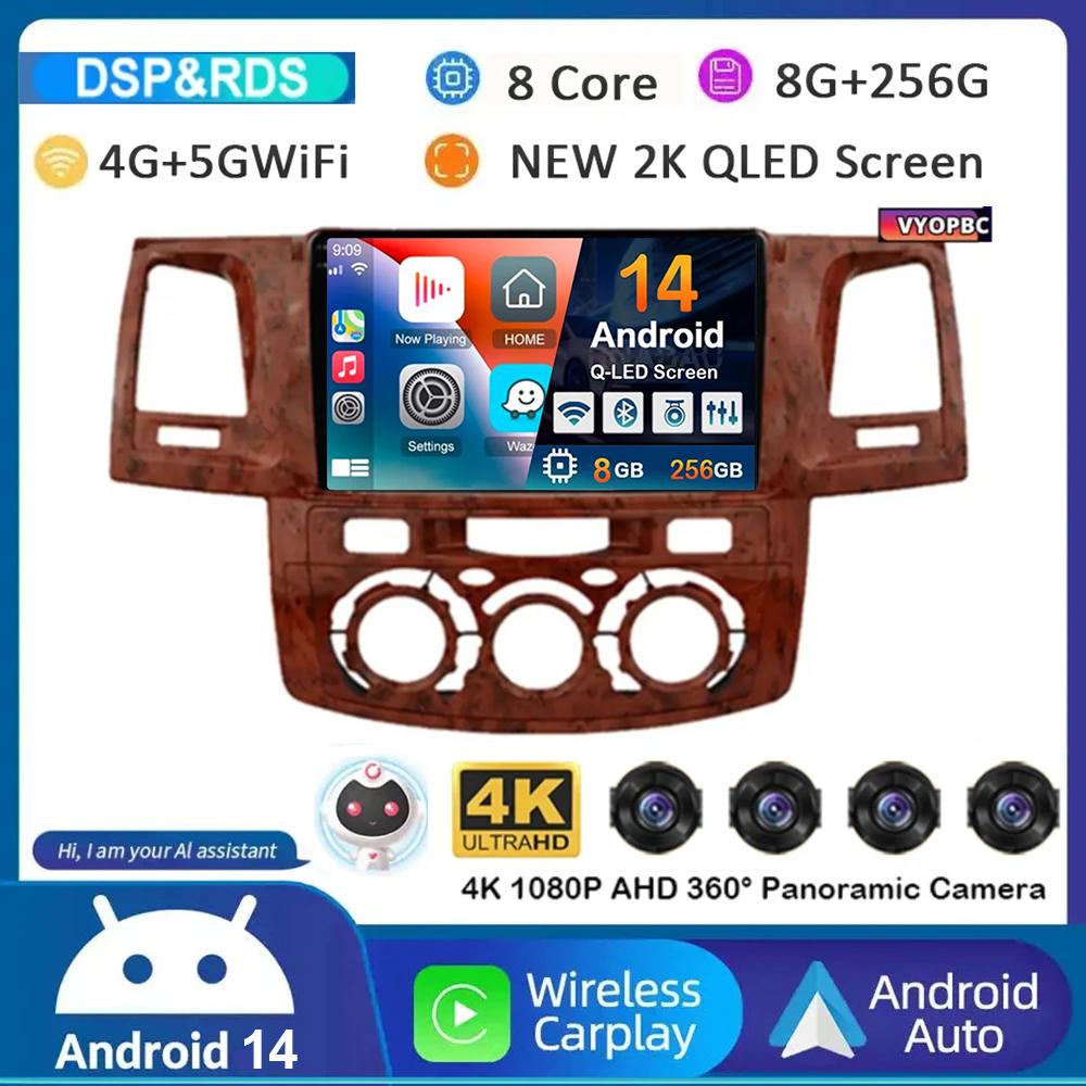 Android 14 Carplay Auto WIFI+4G Radio For Toyota Fortuner HILUX Revo Vigo 2007-2015 Stereo Car Multimedia Video Player GPS QLED
Android 14 Carplay Auto WIFI+4G Radio For Toyota Fortuner HILUX Revo Vigo 2007-2015 Stereo Car Multimedia Video Player GPS QLED