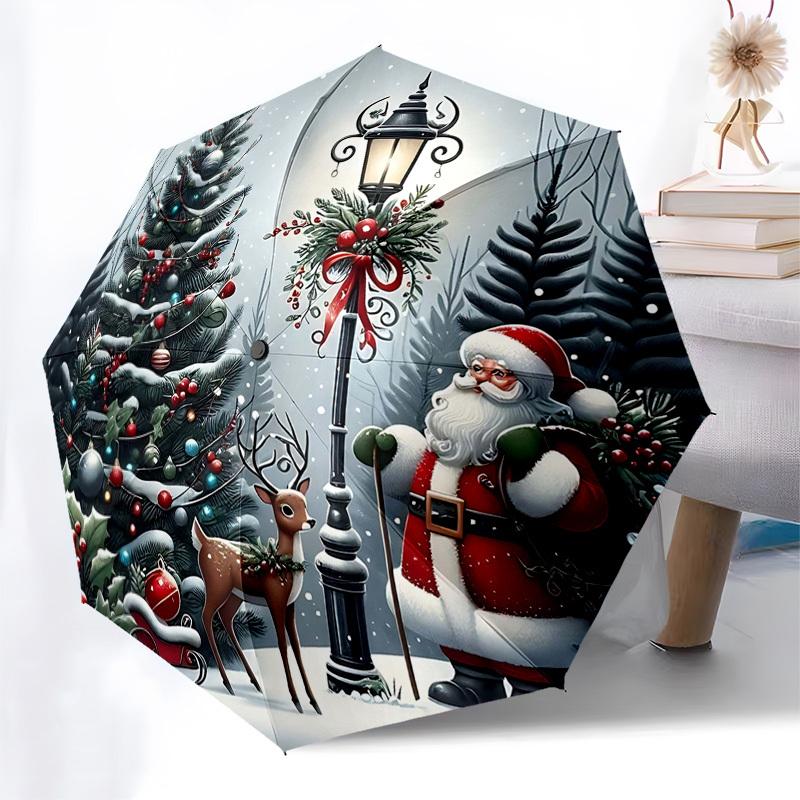 1pc Christmas Santa Claus Outdoor Umbrella, Automatic Opening/Closing, Portable 3-Fold Design, 8-Rib Iron Frame, Festive Gift for Fans, Travelers, Dai
1pc Christmas Santa Claus Outdoor Umbrella, Automatic Opening/Closing, Portable 3-Fold Design, 8-Rib Iron Frame, Festive Gift for Fans, Travelers, Dai