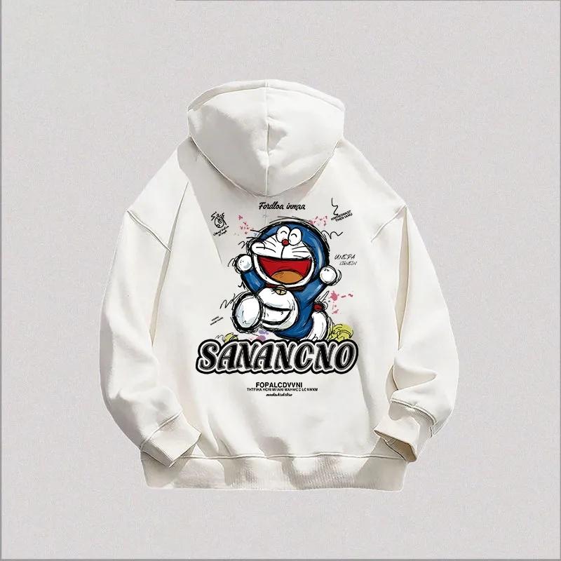 Japanese-style cartoon anti-aging Doraemon cat hoodie for autumn winter, fleece and thickened pure cotton student hooded jacket 3XL
Japanese-style cartoon anti-aging Doraemon cat hoodie for autumn winter, fleece and thickened pure cotton student hooded jacket 3XL