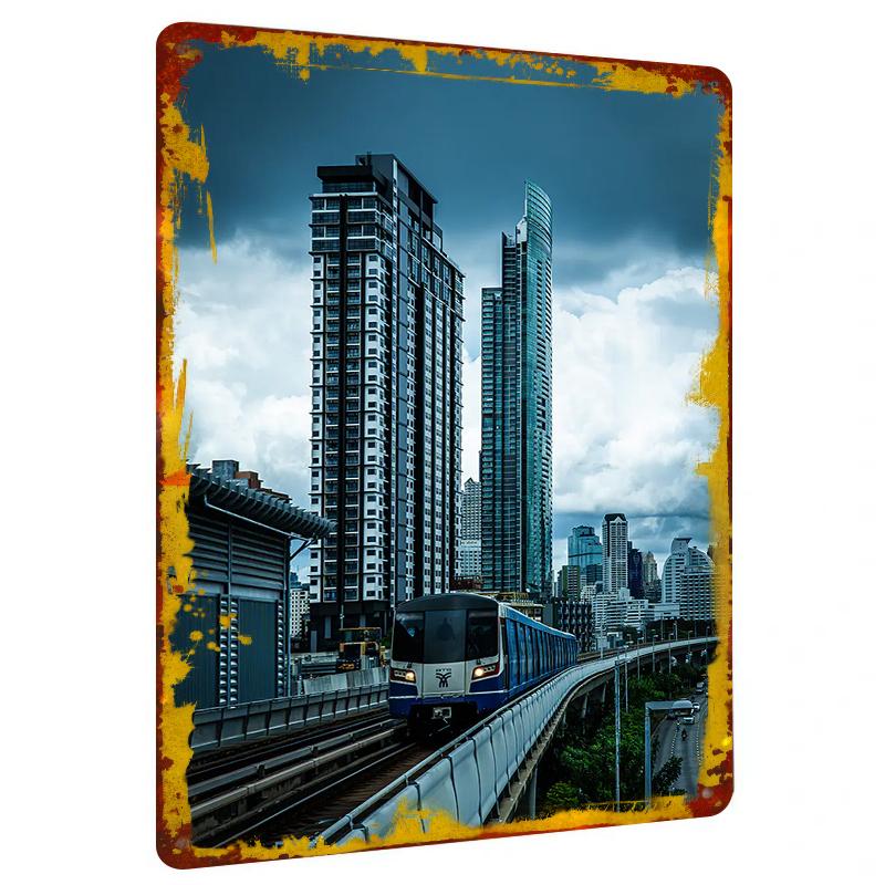 Urban Skyline Modern Architecture Subway Scene Metal Iron Painting Home Decor Wall Art 20x30cm(7.8x11.8inch)
Urban Skyline Modern Architecture Subway Scene Metal Iron Painting Home Decor Wall Art 20x30cm(7.8x11.8inch)