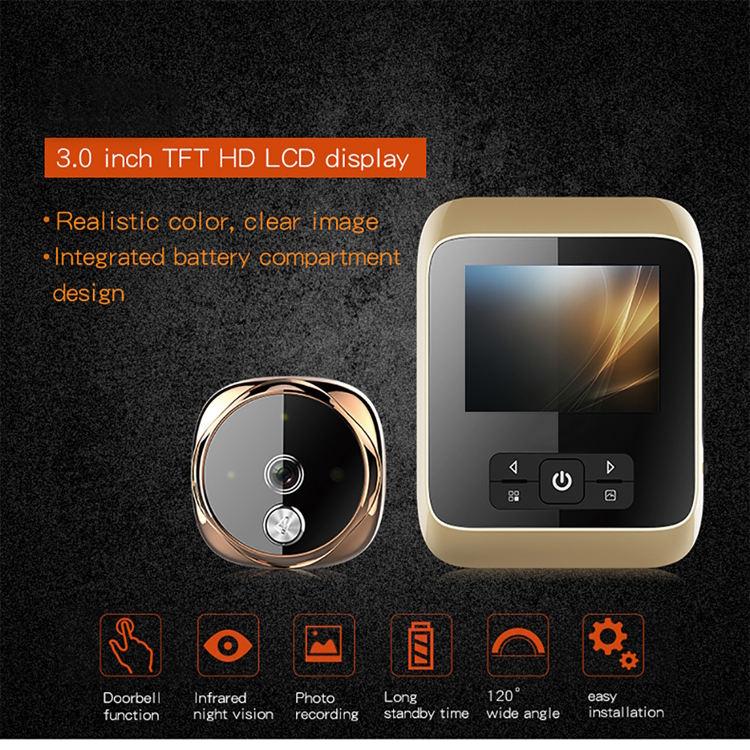 Magic Cat Eye Digital Door Viewer Оптовая продажа 2,8-дюймовый HD 2-мегапиксельный видеотелефон Фотографии
Magic Cat Eye Digital Door Viewer Оптовая продажа 2,8-дюймовый HD 2-мегапиксельный видеотелефон Фотографии