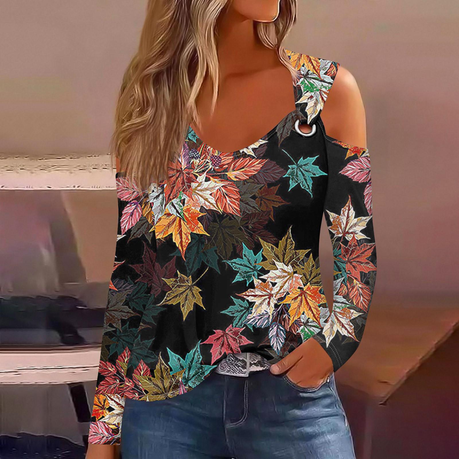 Женская модная повседневная футболка с цветочным принтом и V-образным вырезом, длинным рукавом, на пуговицах, с открытыми плечами L чёрный
Женская модная повседневная футболка с цветочным принтом и V-образным вырезом, длинным рукавом, на пуговицах, с открытыми плечами L чёрный