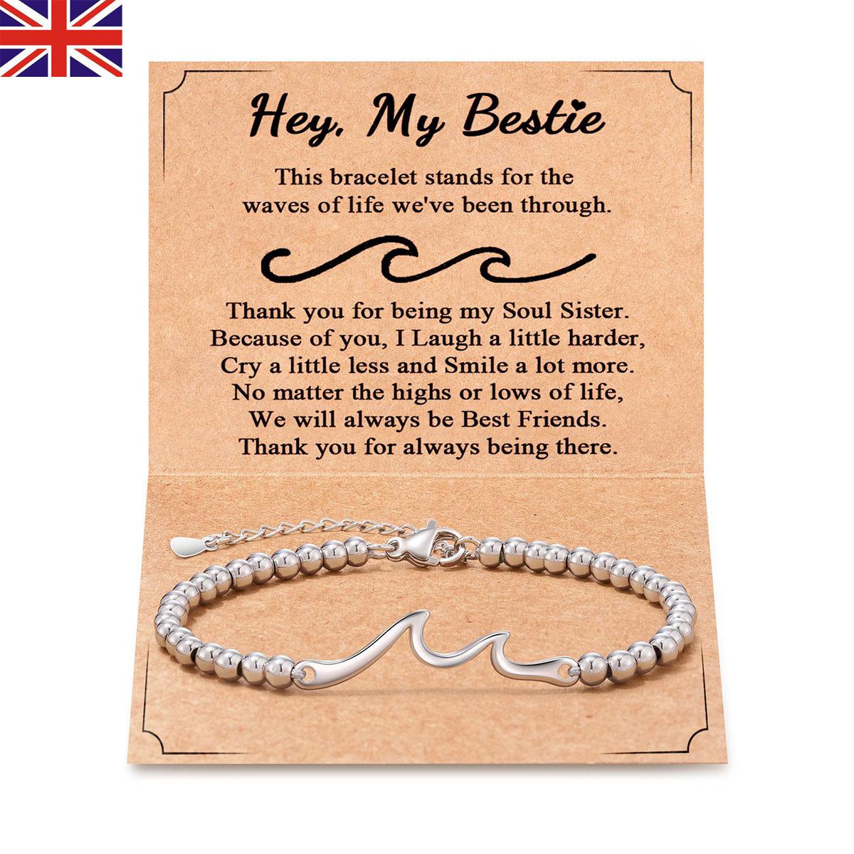 Лучшие ювелирные изделия Подарки для друзей Волны жизни, которые мы пережили вместе Браслет-волна для лучшего друга Bestie Soul Sister As shown
Лучшие ювелирные изделия Подарки для друзей Волны жизни, которые мы пережили вместе Браслет-волна для лучшего друга Bestie Soul Sister As shown