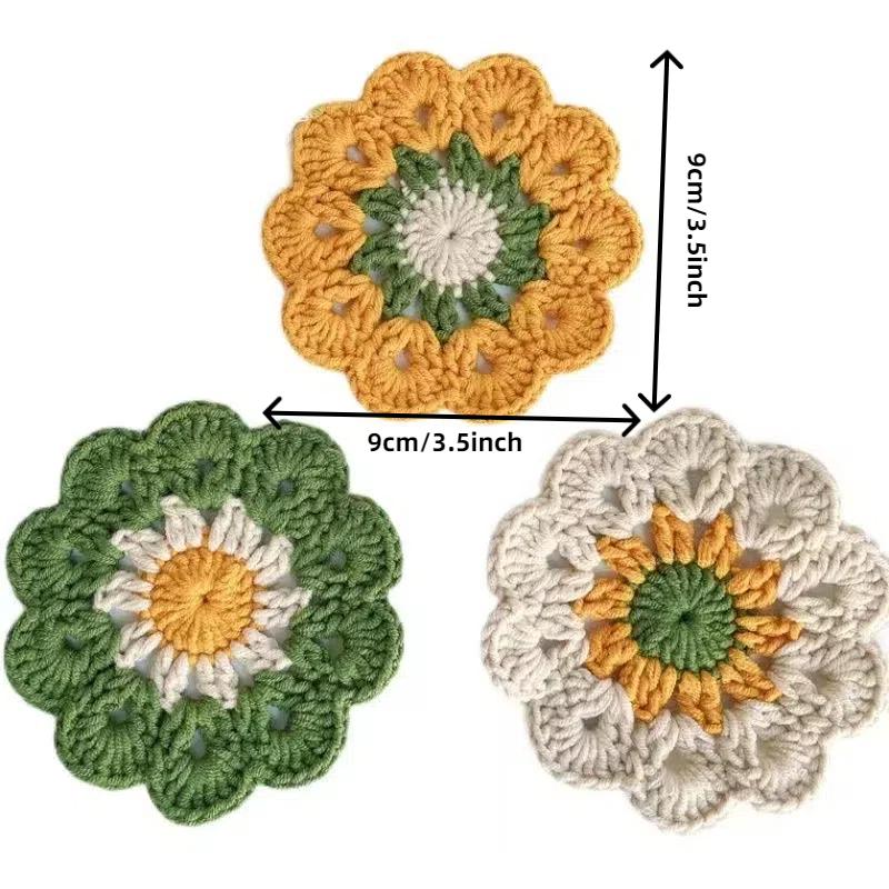 3pcs Newly Launched Cute Style Ins Cup And Table Mat Crochet Heat-Resistant Pad Handmade Milk Wool Ball Crochet
3pcs Newly Launched Cute Style Ins Cup And Table Mat Crochet Heat-Resistant Pad Handmade Milk Wool Ball Crochet