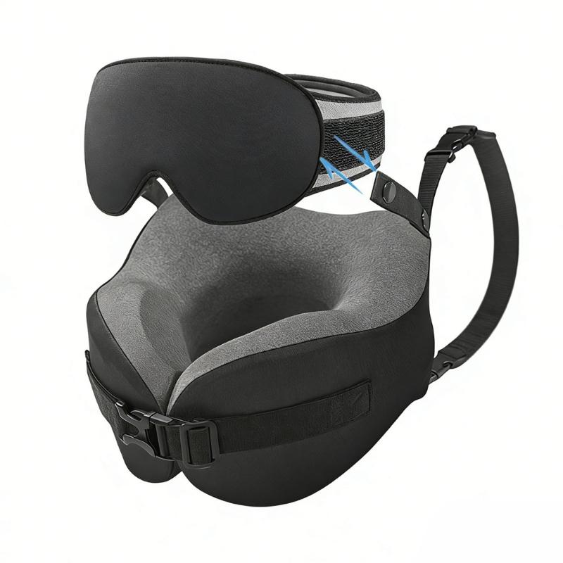 Curvilinear U Style Travel Pillow With Detachable Eye Cover For peaceful Rest In Vehicles And Airplanes чорний
Curvilinear U Style Travel Pillow With Detachable Eye Cover For peaceful Rest In Vehicles And Airplanes чорний