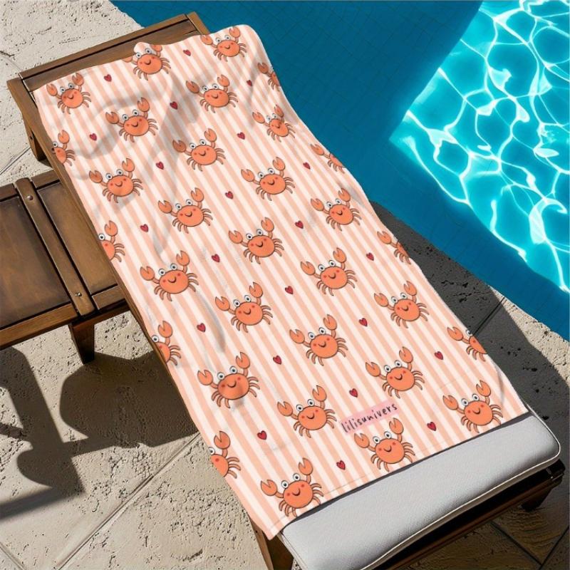 A Microfibre Beach Towel Featuring an Adorable Cartoon Crab Design, Perfect for Summer Enjoyment. It S Fashionable, Absorbent W30*H60(CM)
A Microfibre Beach Towel Featuring an Adorable Cartoon Crab Design, Perfect for Summer Enjoyment. It S Fashionable, Absorbent W30*H60(CM)