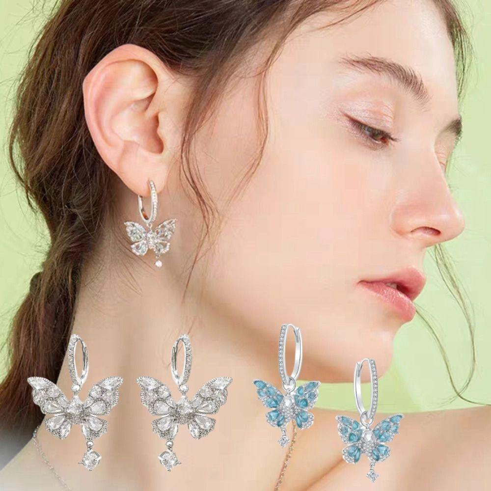 Hook Piercing Butterfly Drop Earring Light Luxury Ear Jewelry Accessories Party синій
Hook Piercing Butterfly Drop Earring Light Luxury Ear Jewelry Accessories Party синій