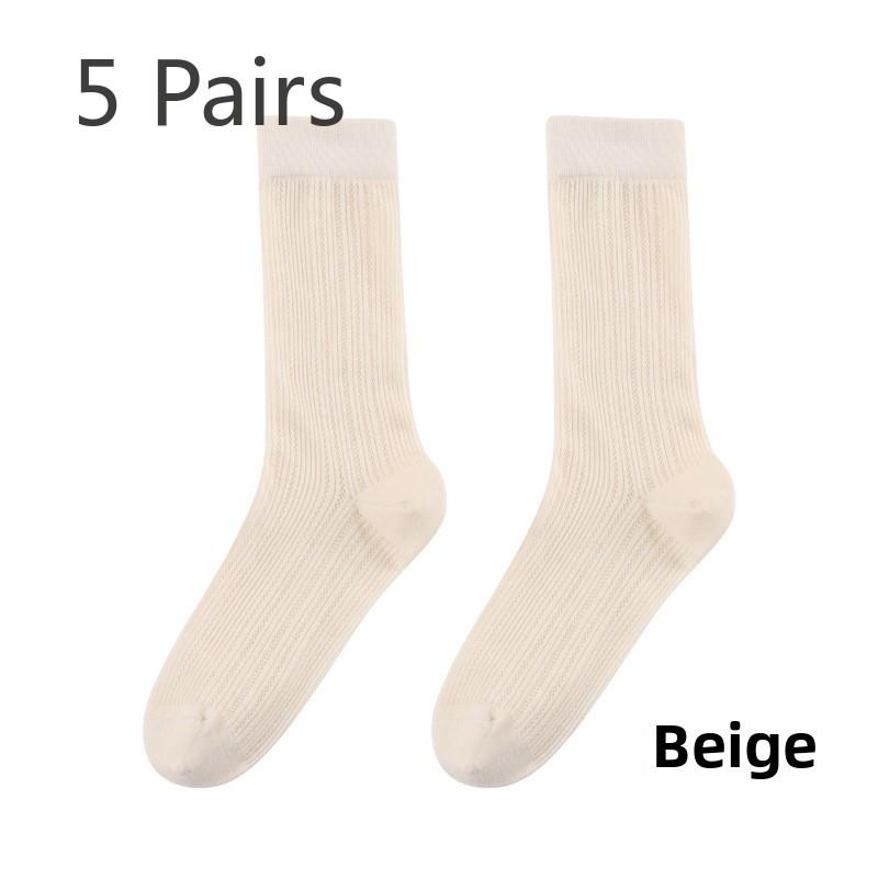 5 пар летних тонких женских ворсовых носков Ice Ice Летние тонкие дышащие балетные носки Носки средней длины Все хлопковые носки 5 Pairs бежевый
5 пар летних тонких женских ворсовых носков Ice Ice Летние тонкие дышащие балетные носки Носки средней длины Все хлопковые носки 5 Pairs бежевый
