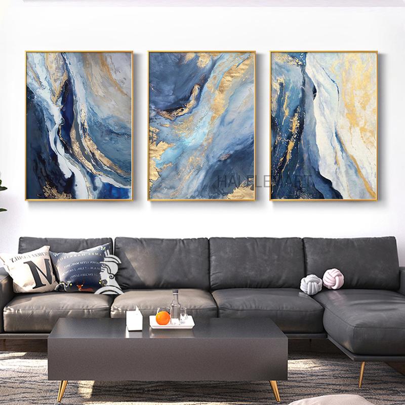 (solid Wood Frame) Modern Abstract Gold Leaf Lines, Blue Canvas, Living Room Custom Art, Nordic Posters and Prints
(solid Wood Frame) Modern Abstract Gold Leaf Lines, Blue Canvas, Living Room Custom Art, Nordic Posters and Prints