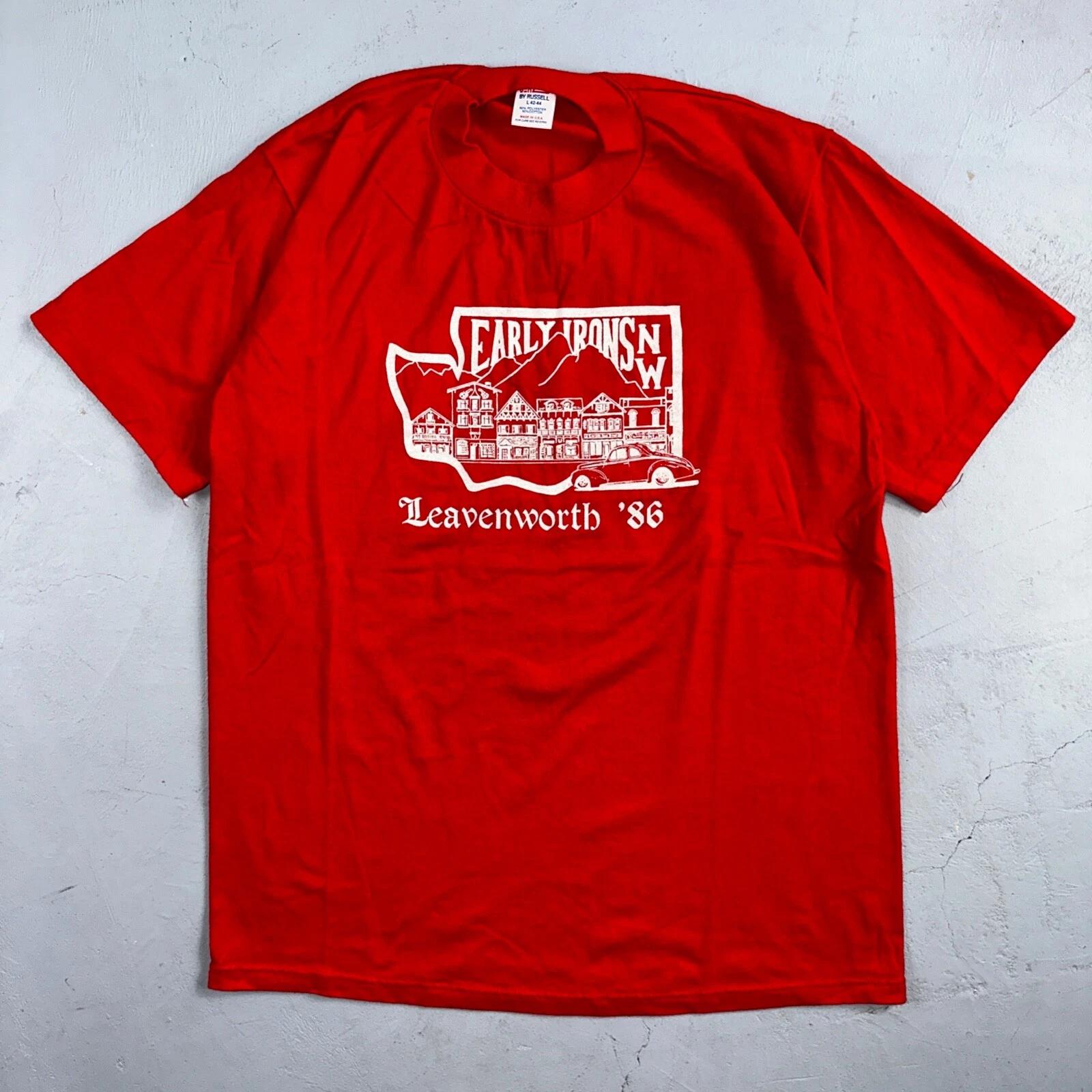 Early Irons Leavenworth NW VTG T Shirt 1980s 80s Car Graphic PDX Oregon Travel 4XL
Early Irons Leavenworth NW VTG T Shirt 1980s 80s Car Graphic PDX Oregon Travel 4XL