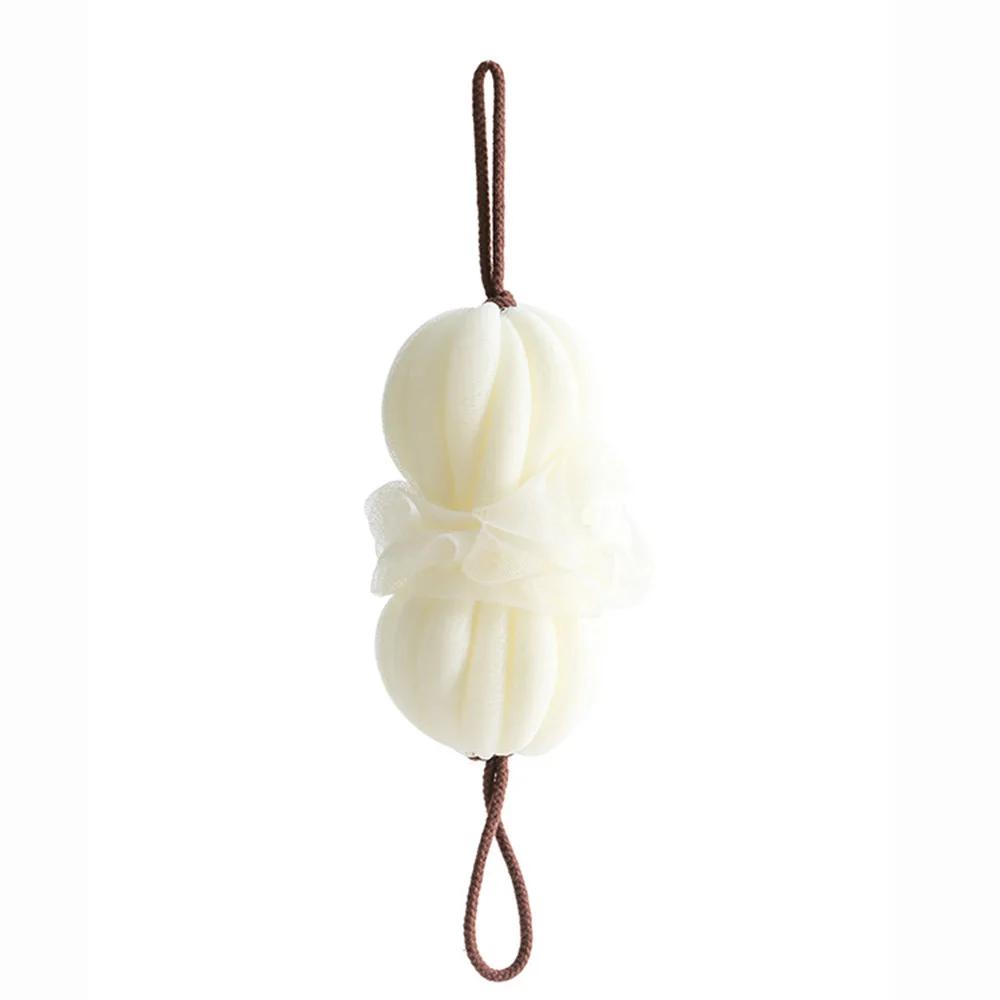 Скраб для тела, сетчатая полоска, эластичная ванна, отшелушивающий шарик для ванны, губка для ванны, пояс-цветок, скраб для спины, отшелушивающее полотенце белый