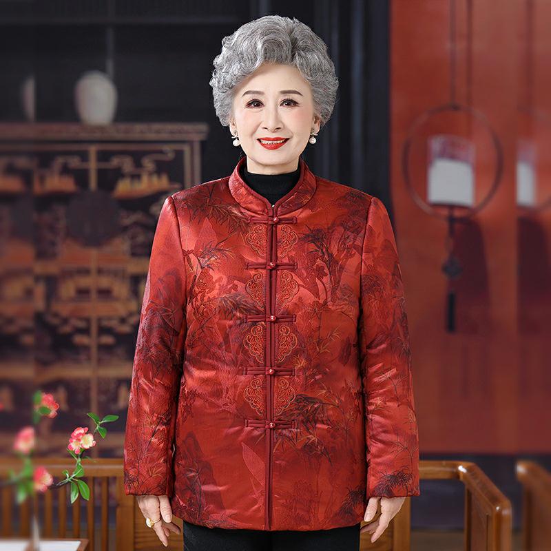 Winter Chinese Style Plate Buckle Padded Jacket for Elderly Women - Festive Tang Suit 5XL (160-170 jin)
Winter Chinese Style Plate Buckle Padded Jacket for Elderly Women - Festive Tang Suit 5XL (160-170 jin)