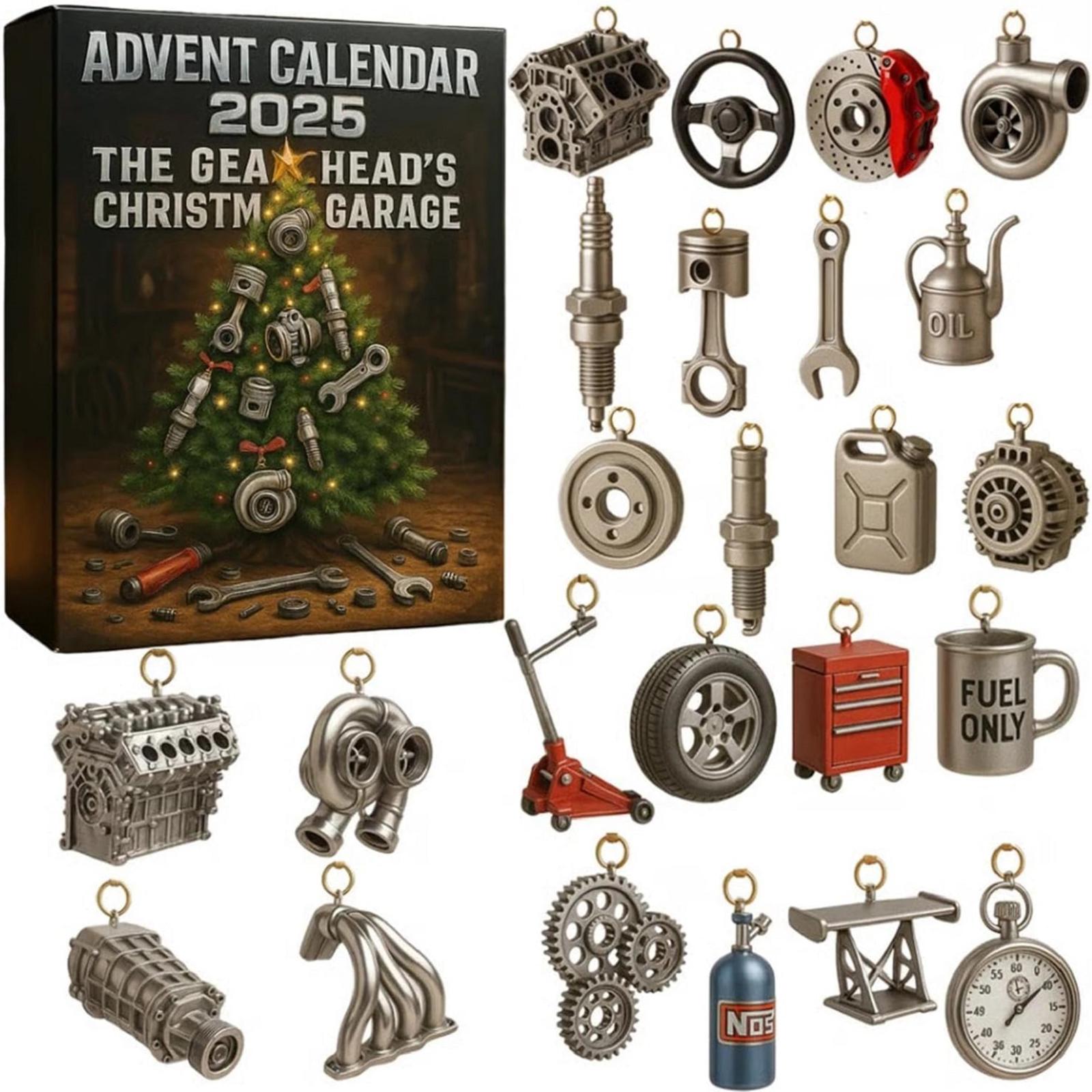 2025 Advent Calendar Christmas Ornament 24 Days Mystery Box Car Parts Tool Halloween Countdown Box Gifts for Car Enthusiasts
2025 Advent Calendar Christmas Ornament 24 Days Mystery Box Car Parts Tool Halloween Countdown Box Gifts for Car Enthusiasts