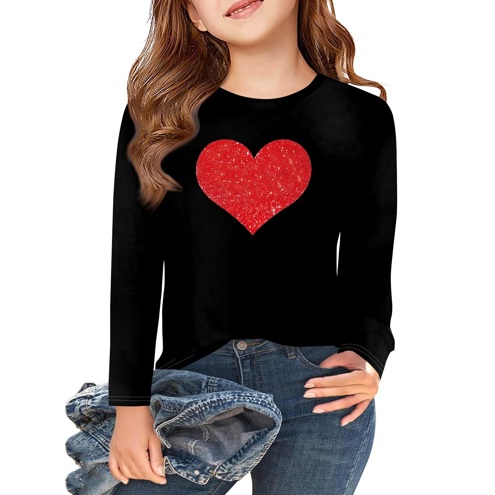 Girls Long Sleeve Love Valentine s Day T Shirts Kids Fall Tops Crewneck Basic Tees 5-14Y 160
Girls Long Sleeve Love Valentine s Day T Shirts Kids Fall Tops Crewneck Basic Tees 5-14Y 160