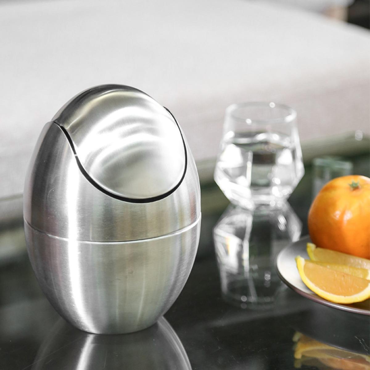 Wholesale Stainless Steel Household Trash Can with Lid Oval Shape Desktop Garbage Bin Luxury Paper Basket
Wholesale Stainless Steel Household Trash Can with Lid Oval Shape Desktop Garbage Bin Luxury Paper Basket