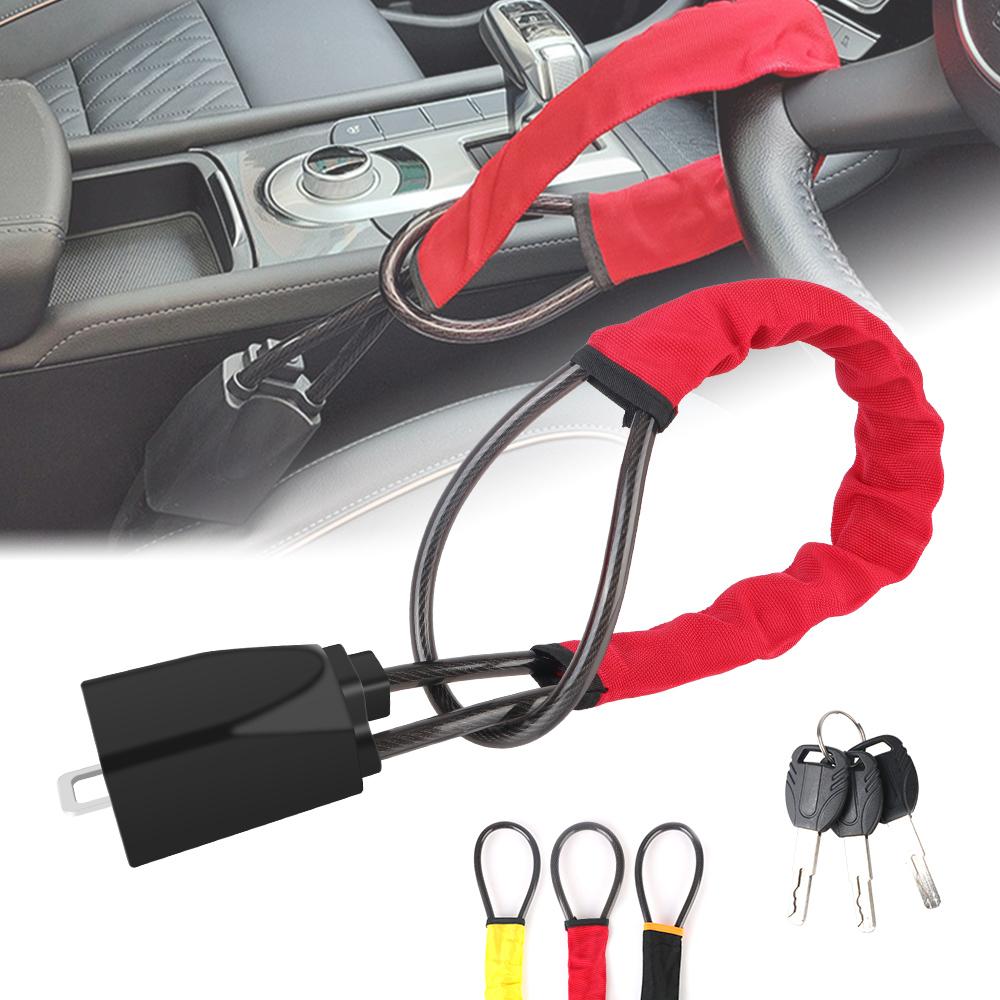 With 3 Keys Seat Belt Lock Car Accessories For Truck SUV Van RV Car Steering Wheel Lock Universal Enhance Automobile Security Anti Theft Car Device Black
With 3 Keys Seat Belt Lock Car Accessories For Truck SUV Van RV Car Steering Wheel Lock Universal Enhance Automobile Security Anti Theft Car Device Black