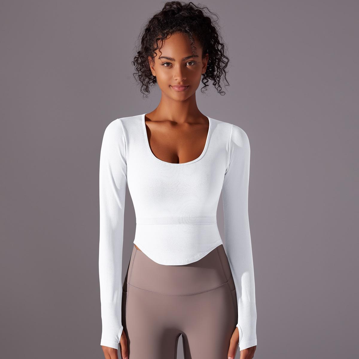 New Fake Two Piece Yoga Cup With Chest Mat Running Fitness Top Breathable Sports Thread Tight Long Sleeve Female S
New Fake Two Piece Yoga Cup With Chest Mat Running Fitness Top Breathable Sports Thread Tight Long Sleeve Female S