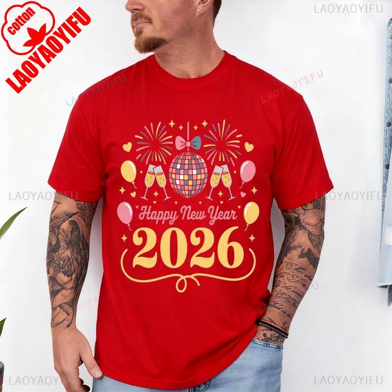 Happy New Year 2026 Celebration Party Lover Baloon Firework Short Sleeve Cotton Top All Seasons Casual Fashion Comfortable Tees S
Happy New Year 2026 Celebration Party Lover Baloon Firework Short Sleeve Cotton Top All Seasons Casual Fashion Comfortable Tees S